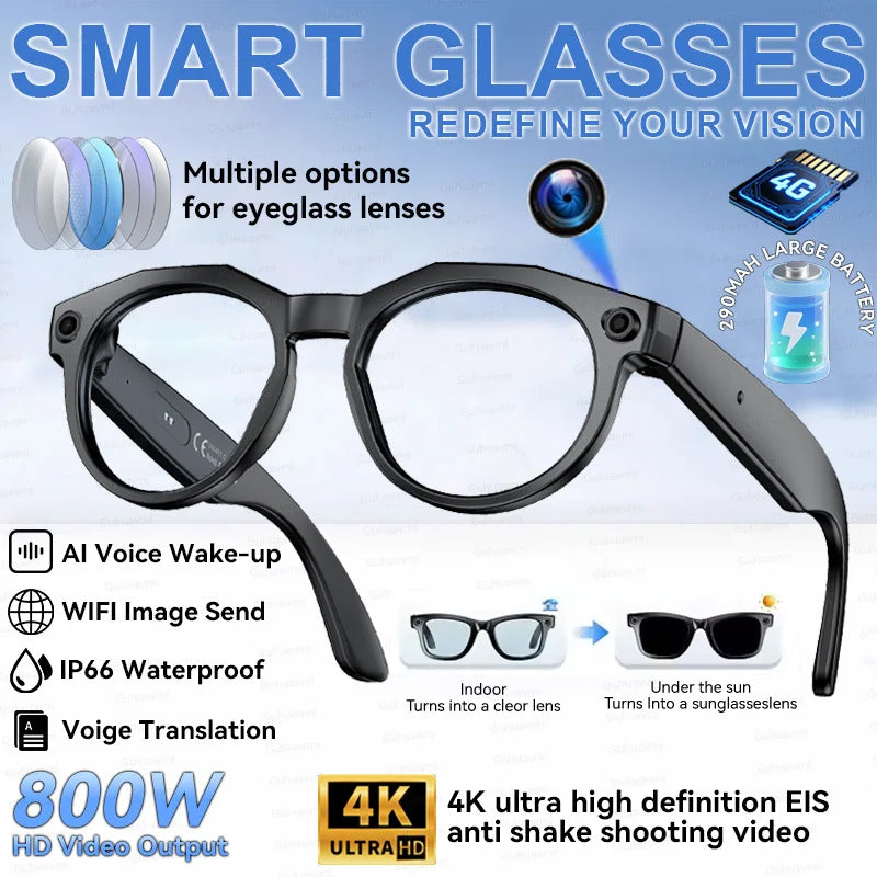New Camera AI Smart Glasses