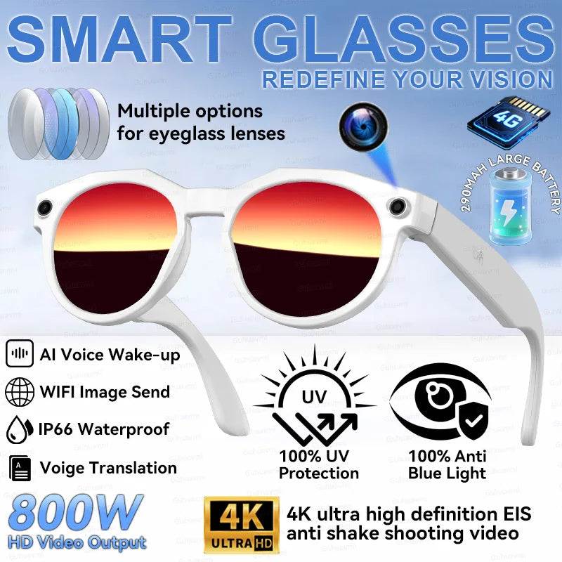 New Camera AI Smart Glasses