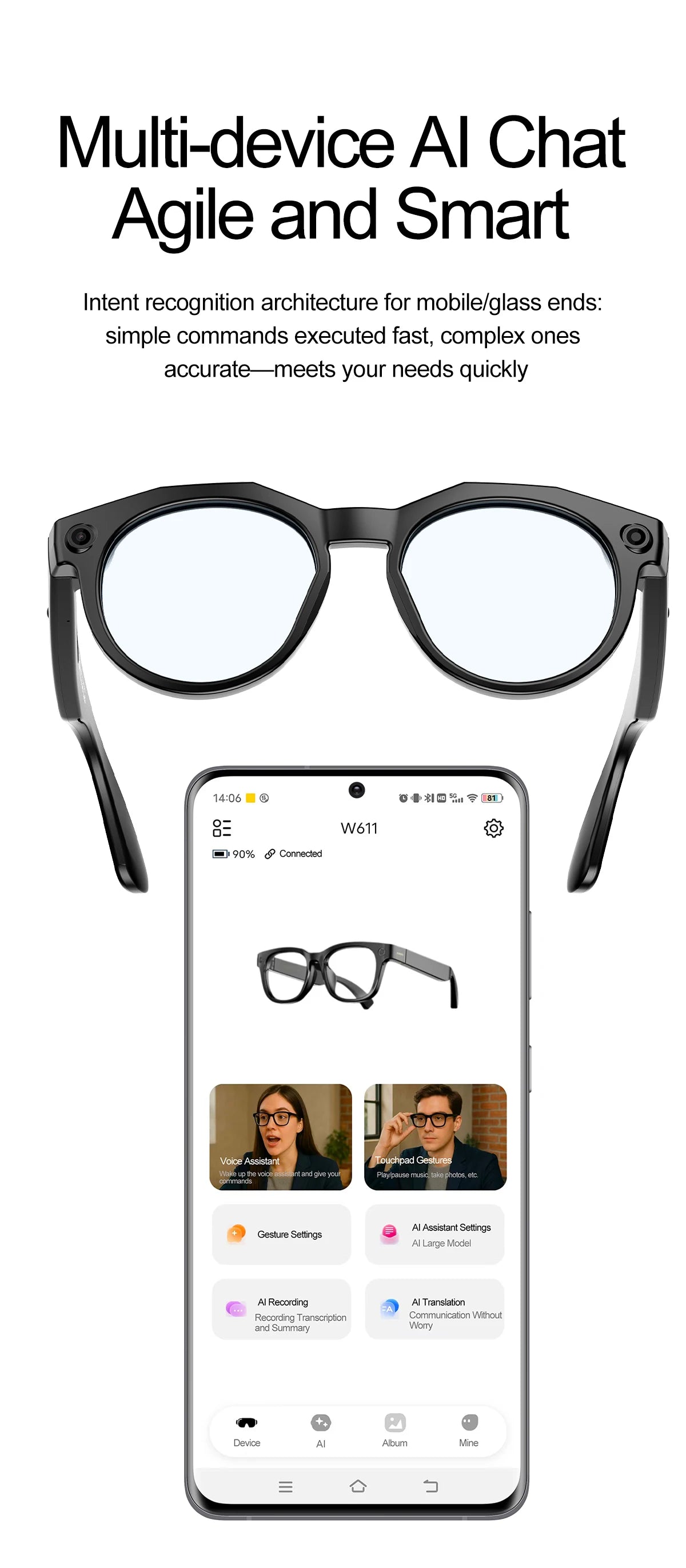 New Camera AI Smart Glasses
