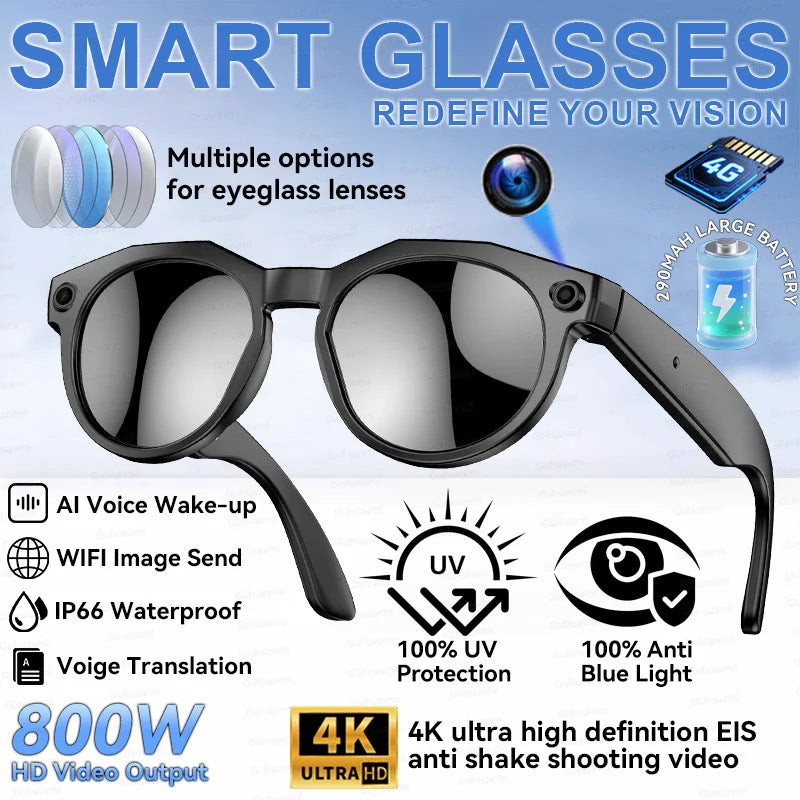 New Camera AI Smart Glasses