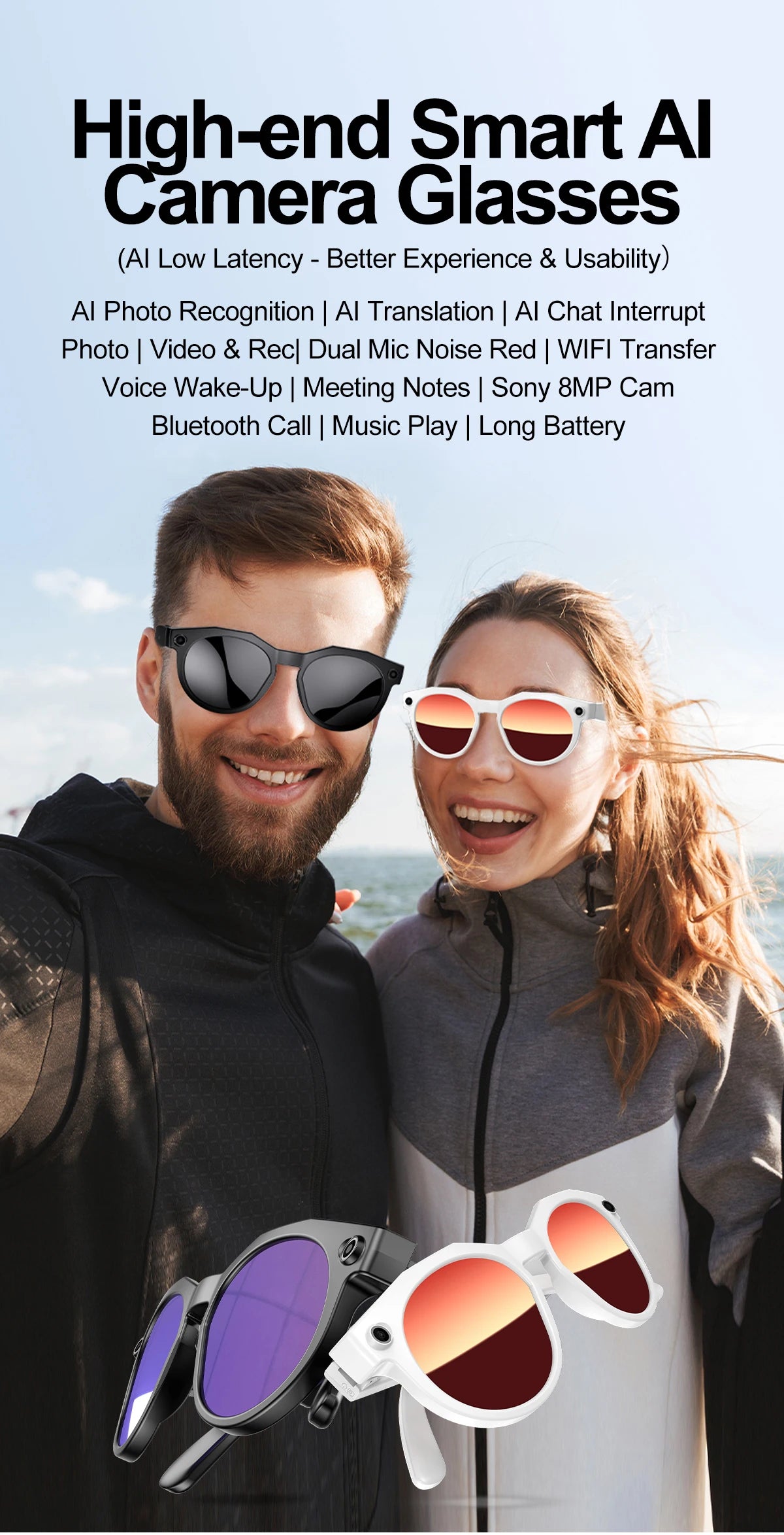 New Camera AI Smart Glasses