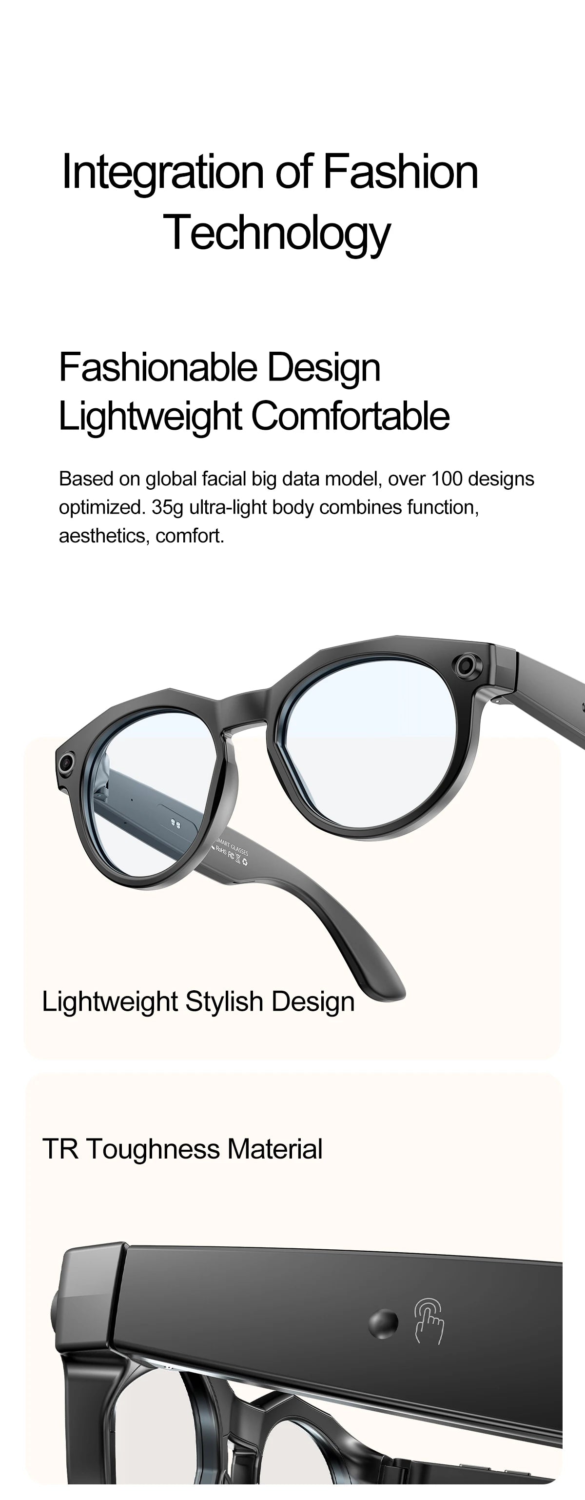 New Camera AI Smart Glasses