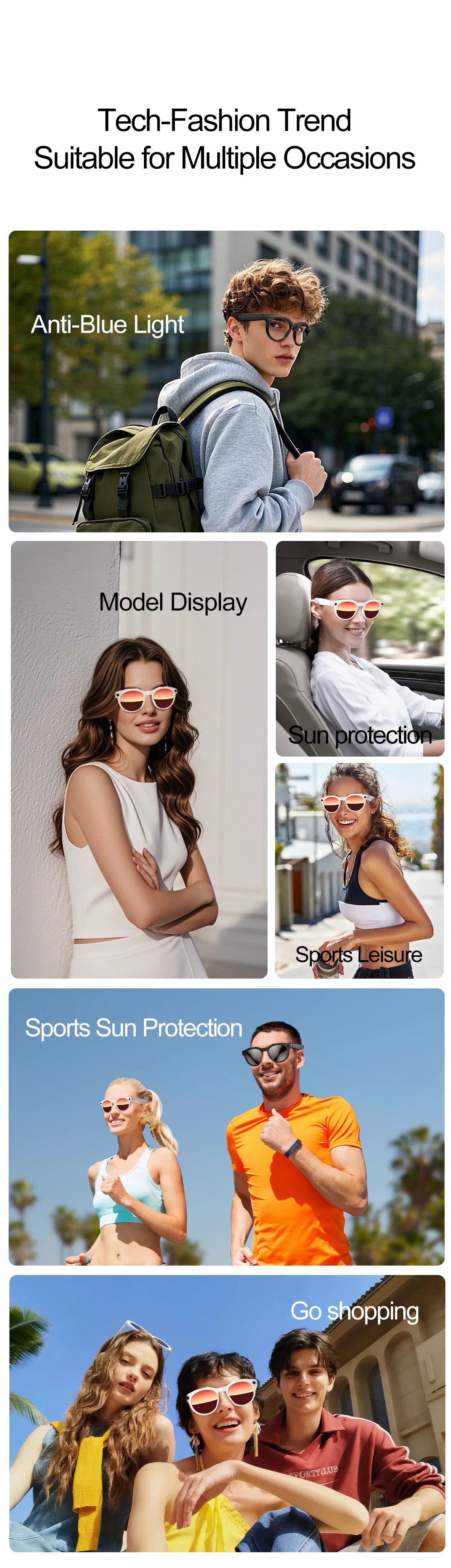 New Camera AI Smart Glasses