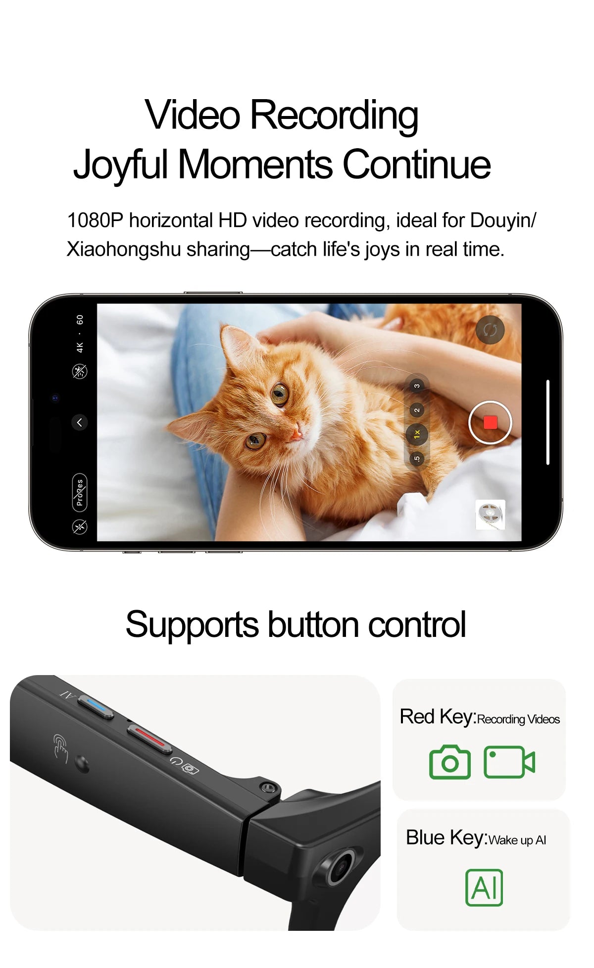 New Camera AI Smart Glasses