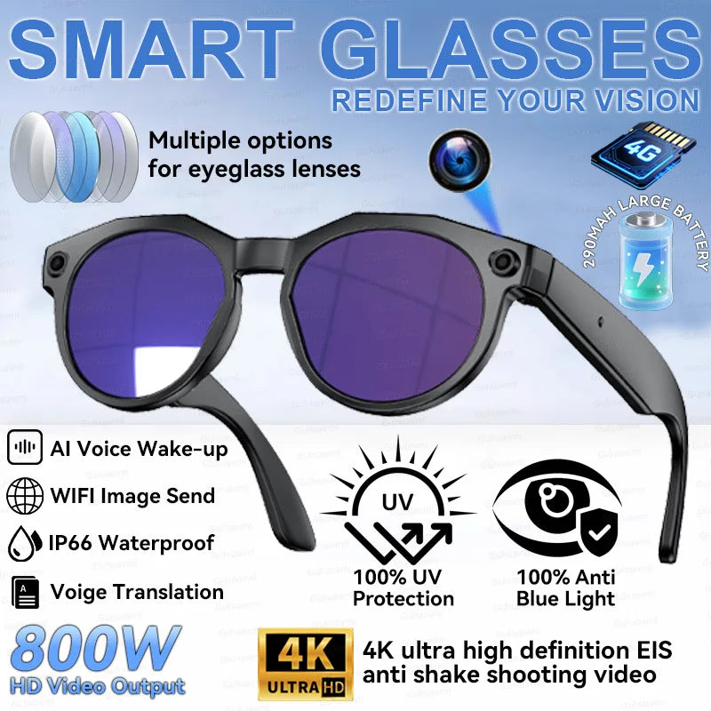 New Camera AI Smart Glasses