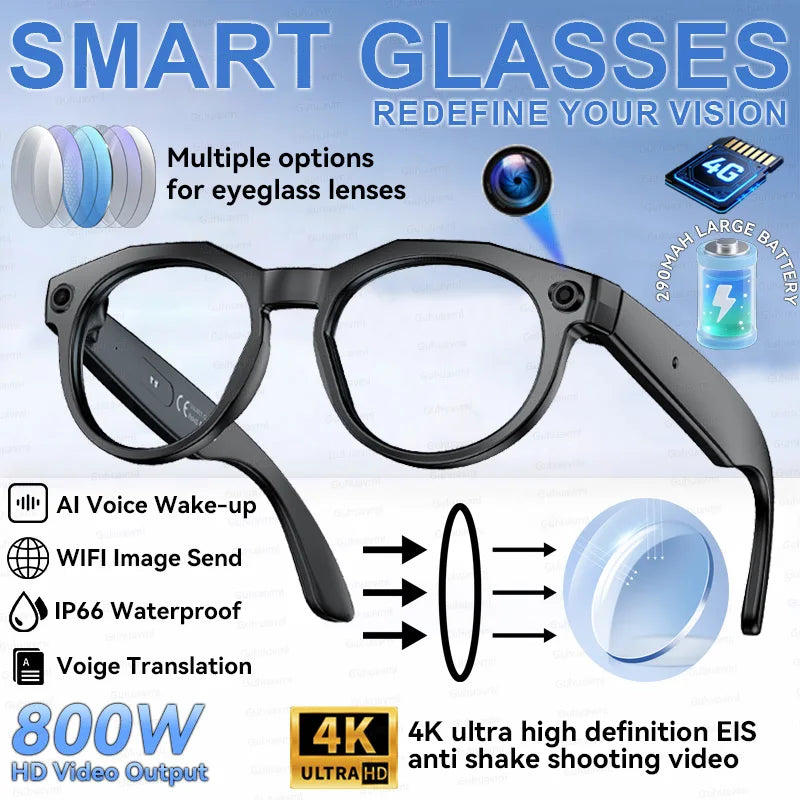 New Camera AI Smart Glasses