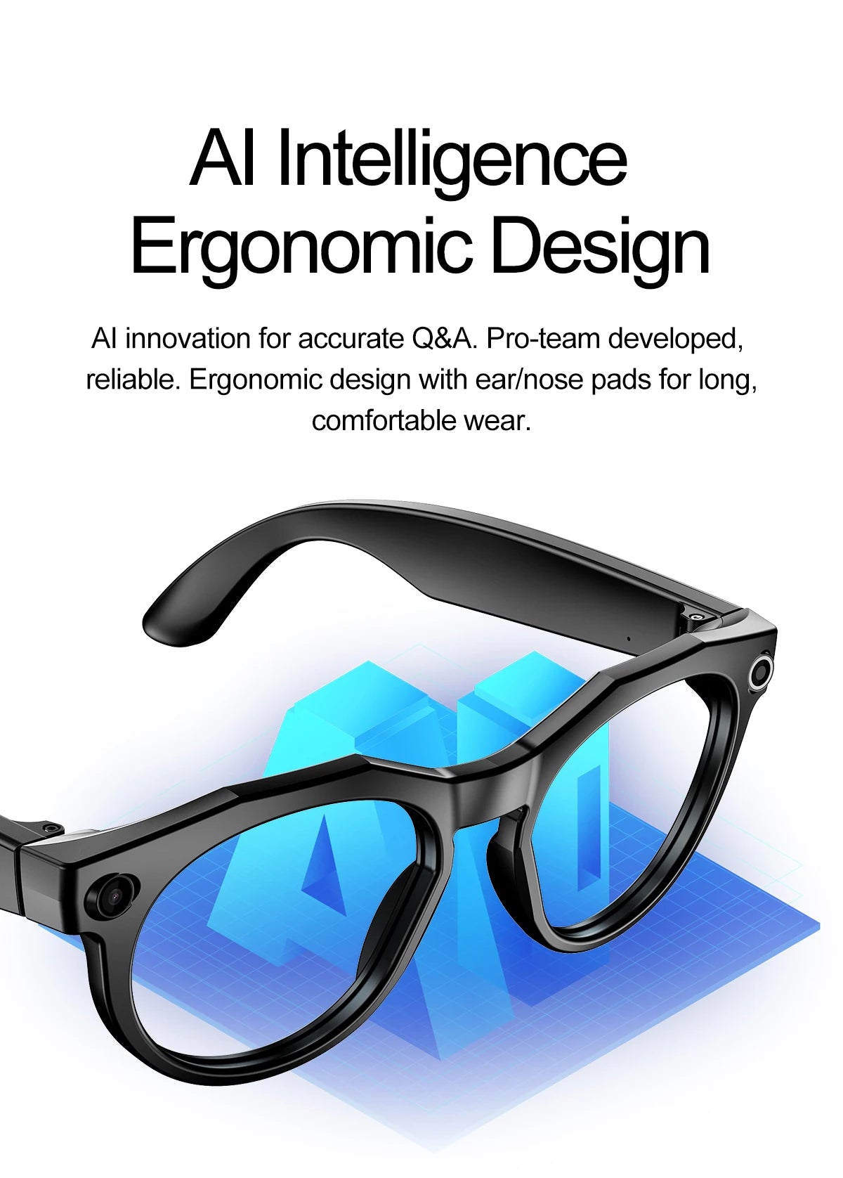 New Camera AI Smart Glasses