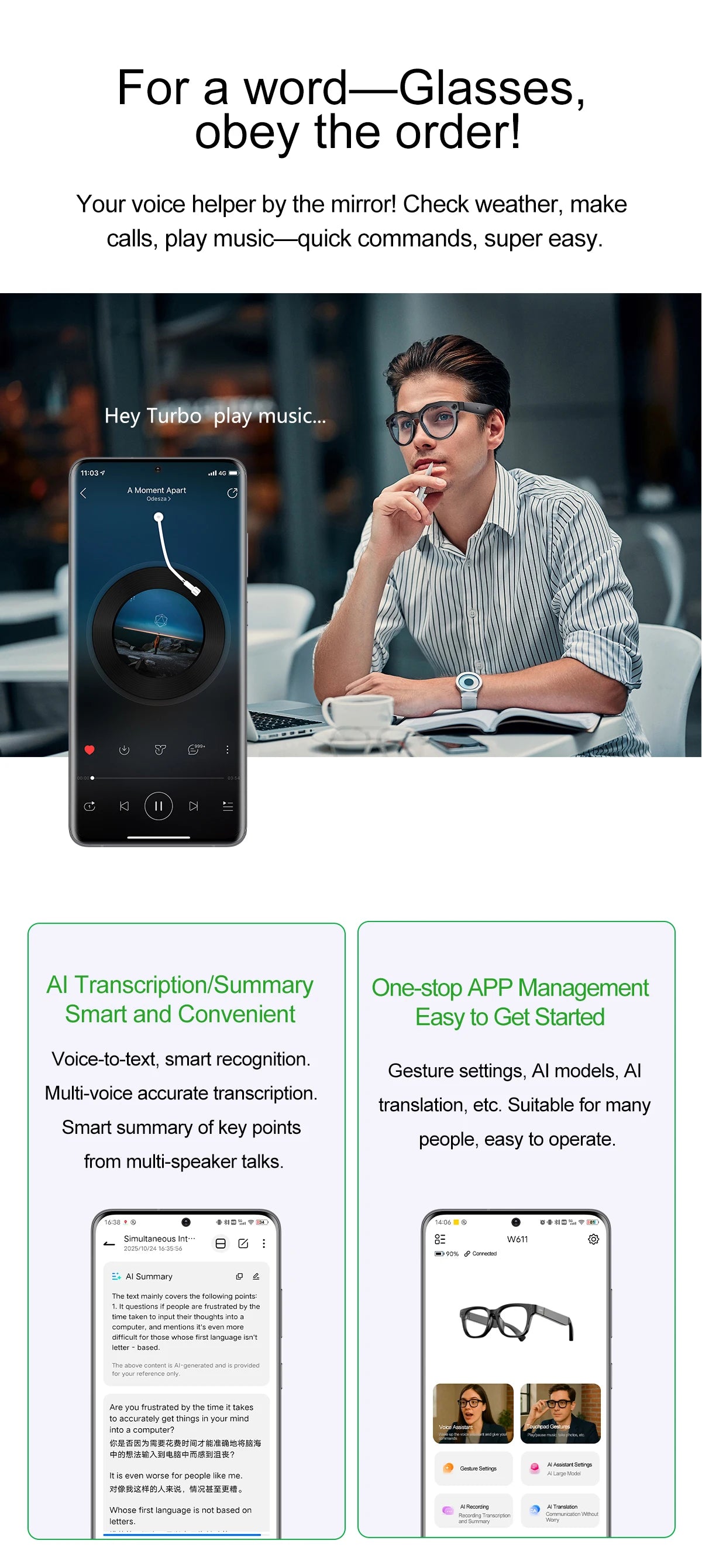 New Camera AI Smart Glasses